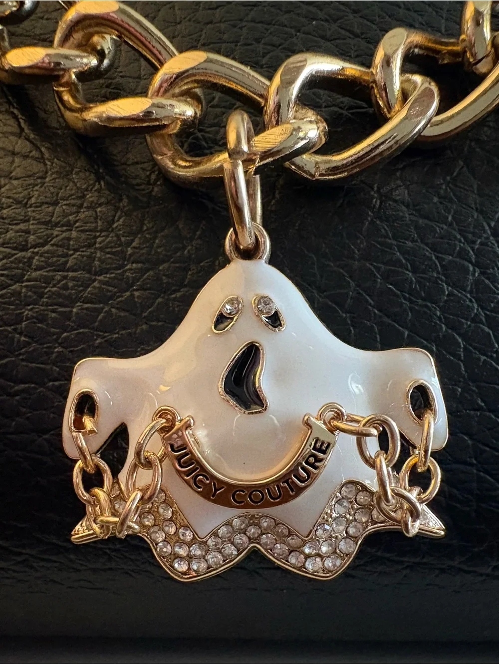 Juicy Couture Exclusive Halloween Boo Crew Black Satchel Trendy & Viral